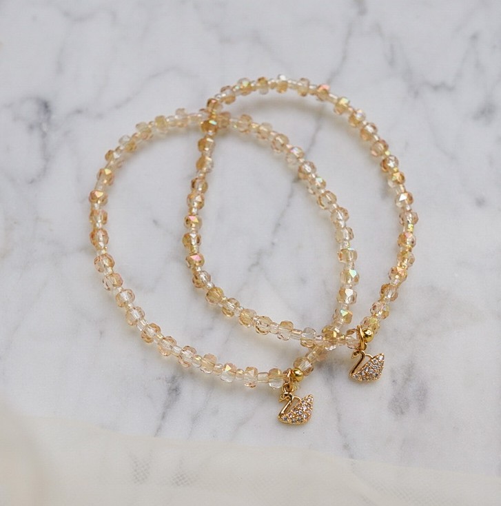 “Spellbound Wings of Time" : Swarovski crystal bracelet infused with Wealth + Love Magick Spell