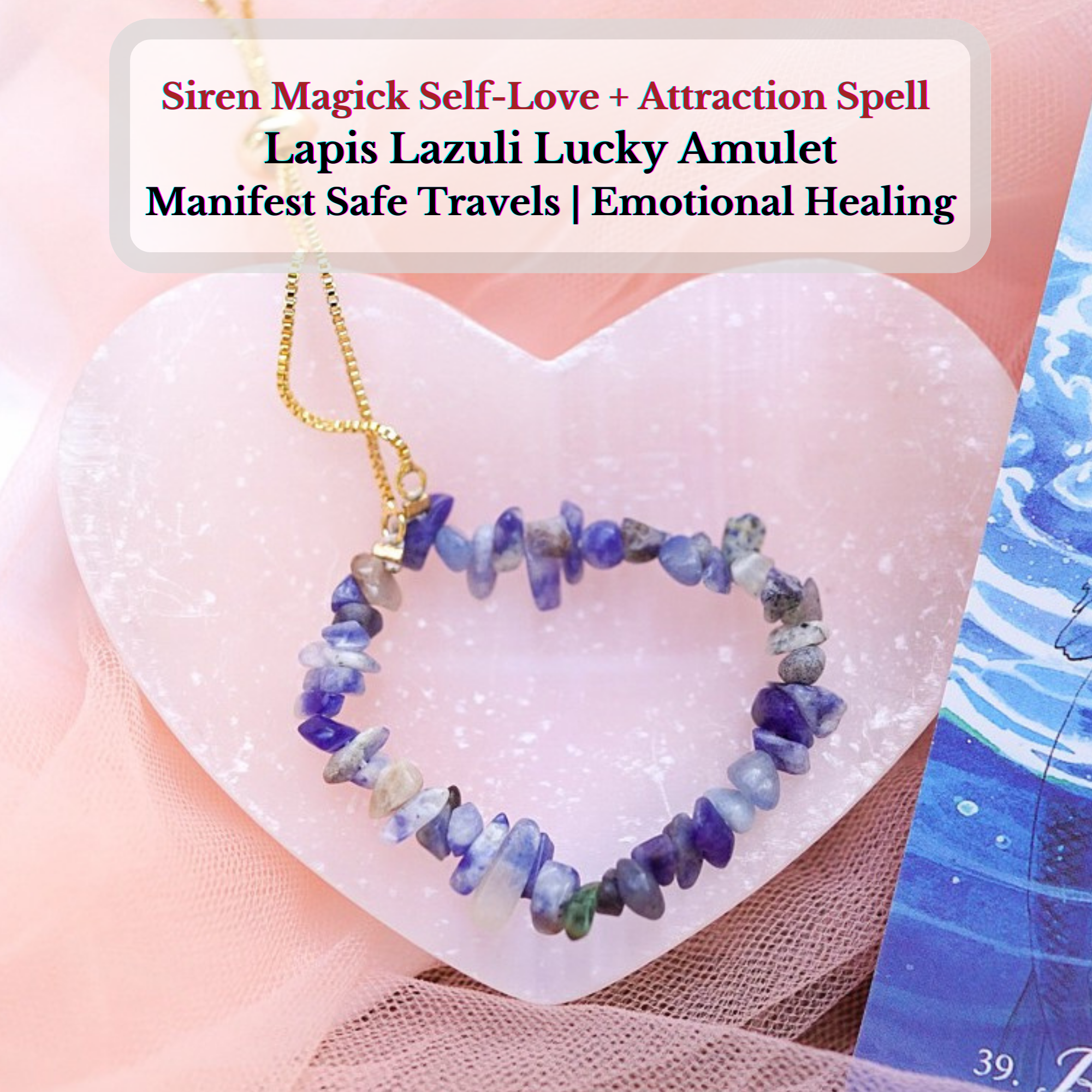 “Seas of Blue”: Lapiz Lazuli Amulet Bracelet