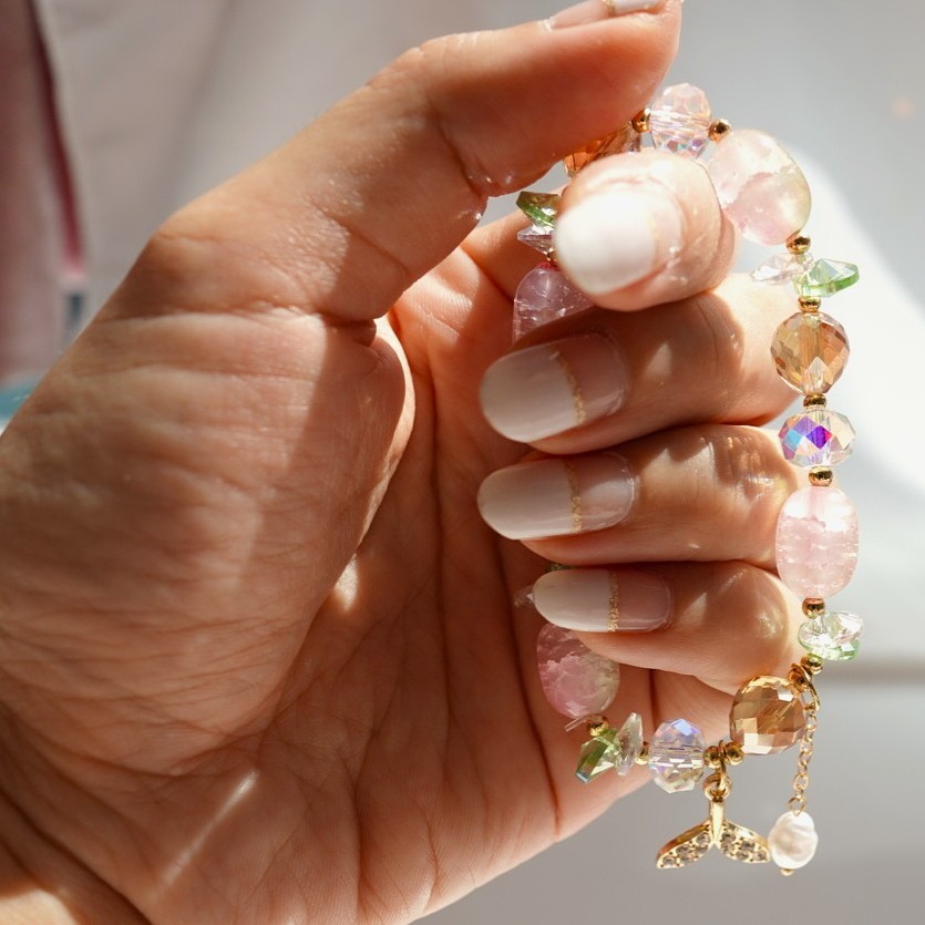 "Celestial Mermaid" : Cosmic Energy-infused Self-Love & Charisma beaded bracelet