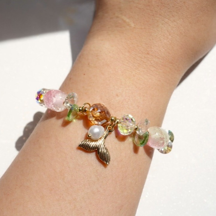 "Celestial Mermaid" : Cosmic Energy-infused Self-Love & Charisma beaded bracelet