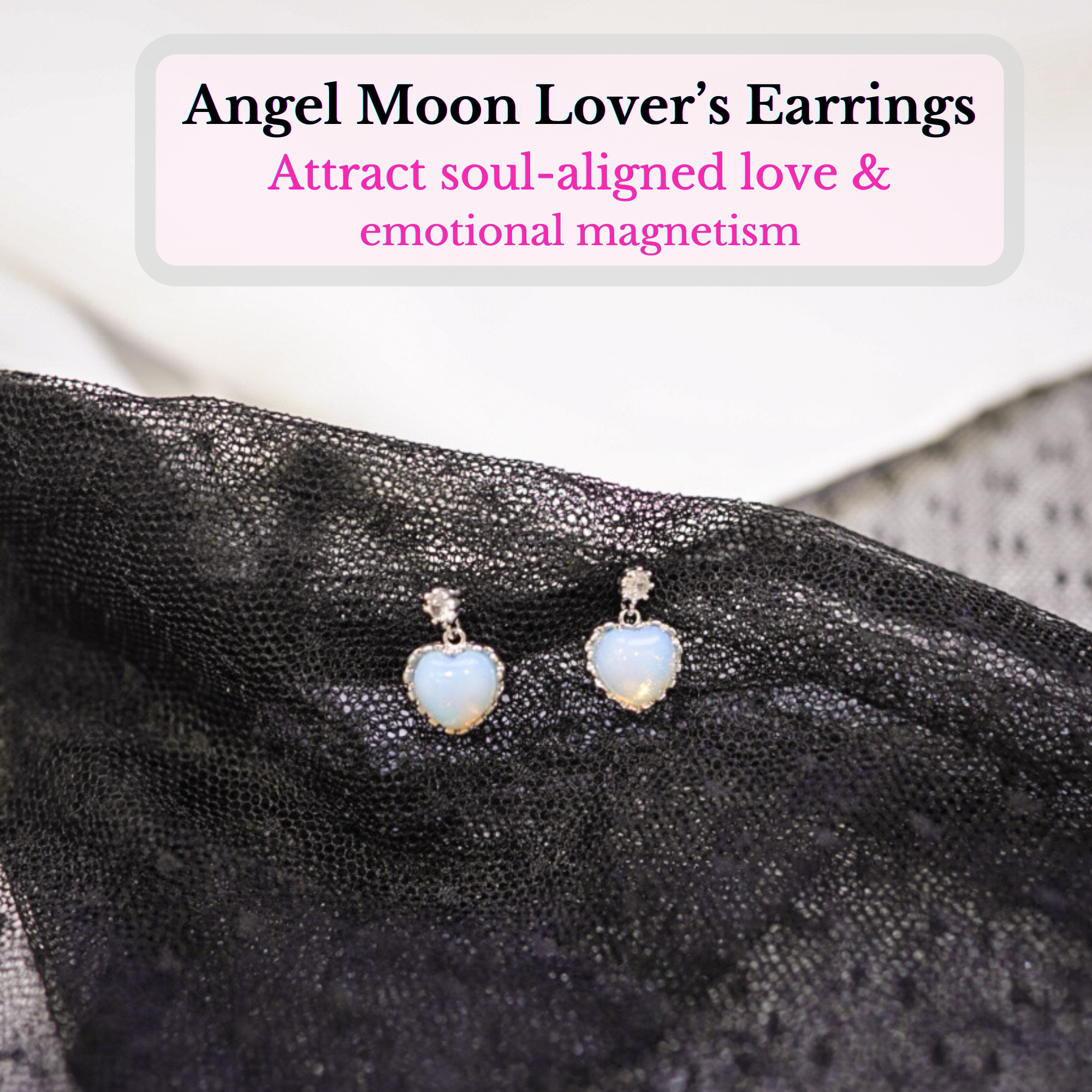Angel Series : Moon Lover’s Opalite Earrings 