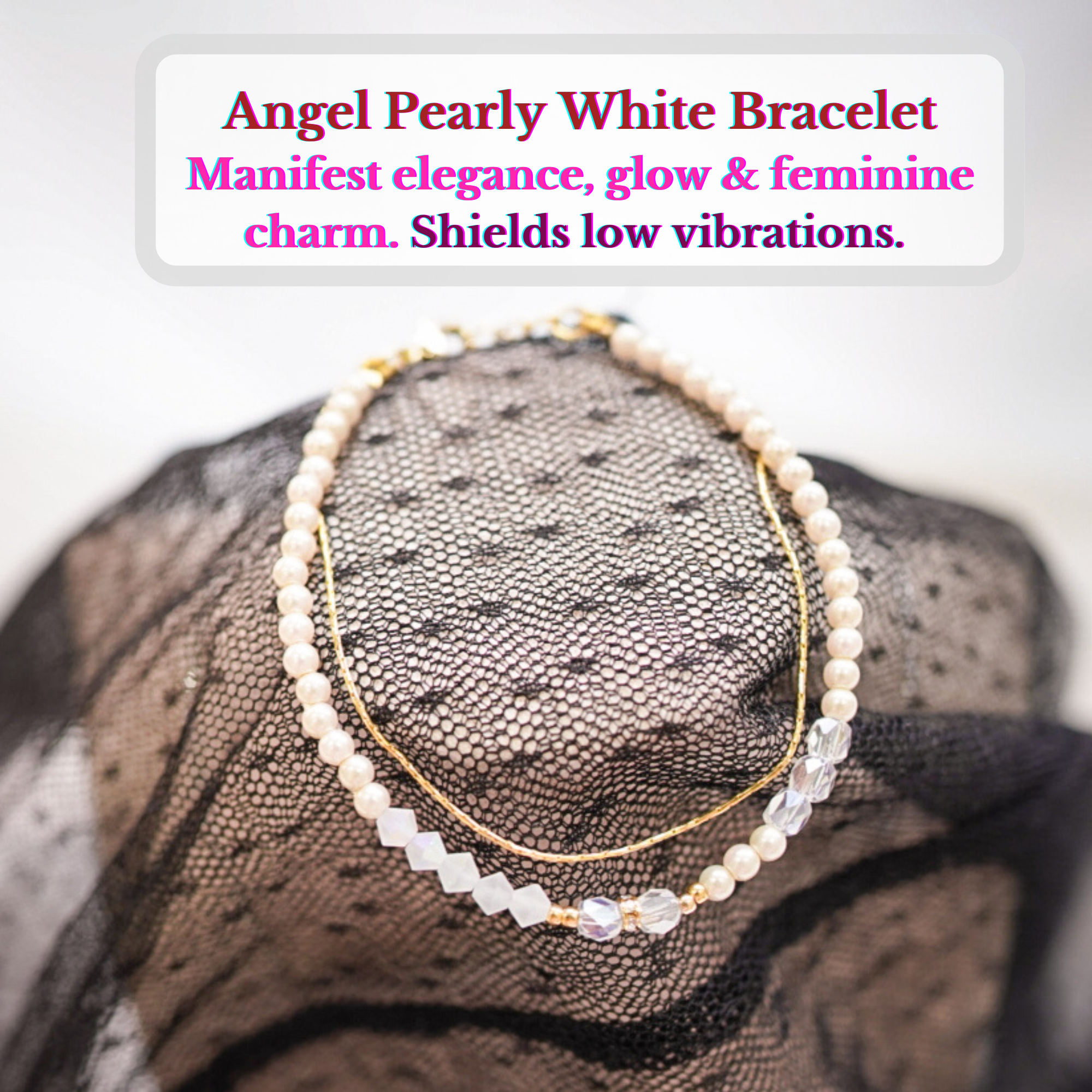 Angel Series : Pearly White Bracelet