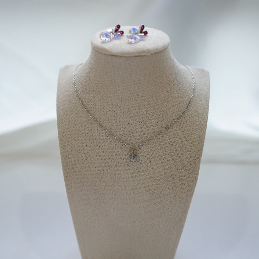 Fortuna Lucky Star Silver Necklace