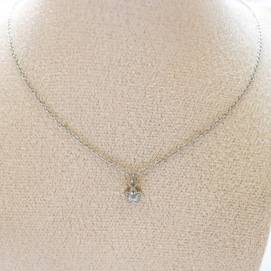 Fortuna Lucky Star Silver Necklace