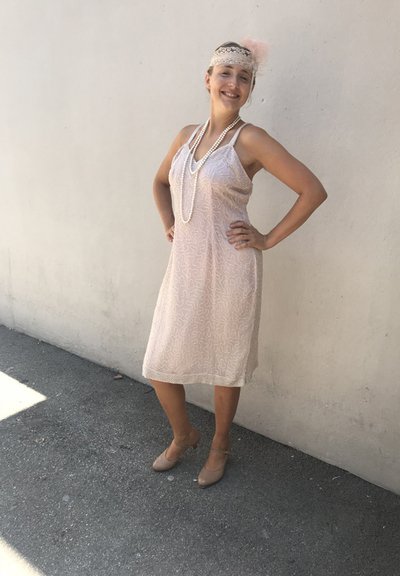 Location robe charleston perlée