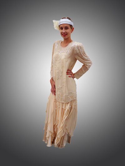 Location robe charleston perlée