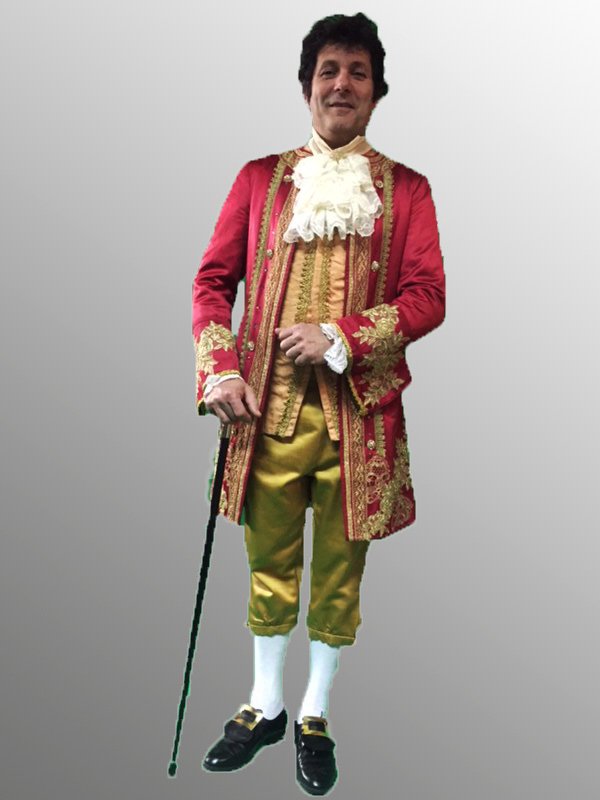 Costume Marquis bordeaux