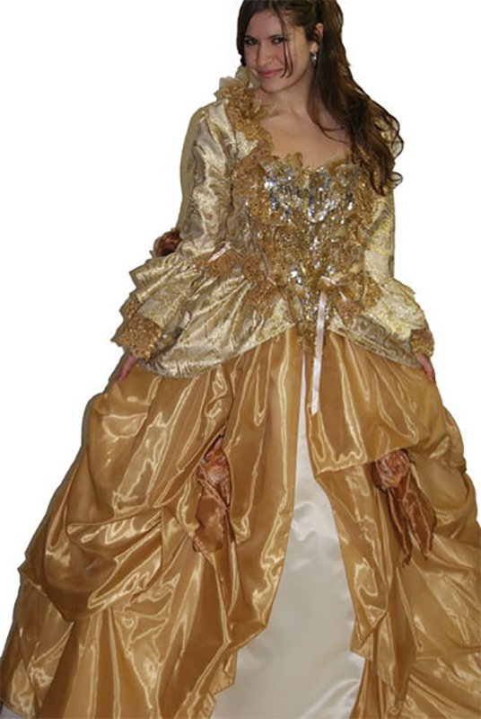 Location robe marquise dore