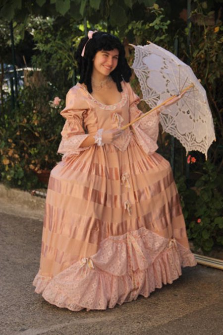 Location robe marquise saumon