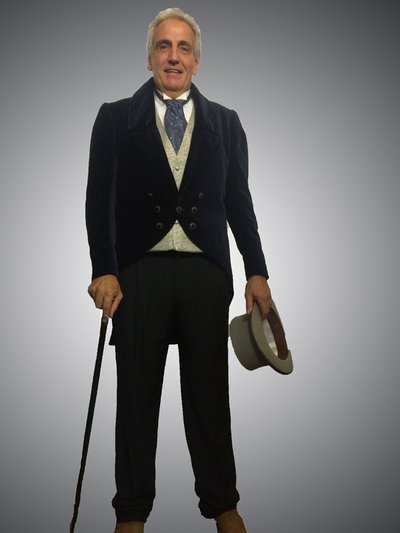 Redingote bleu marine