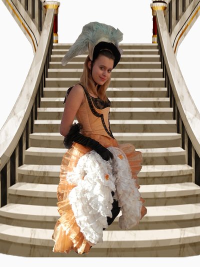 Robe de Cancan saumon