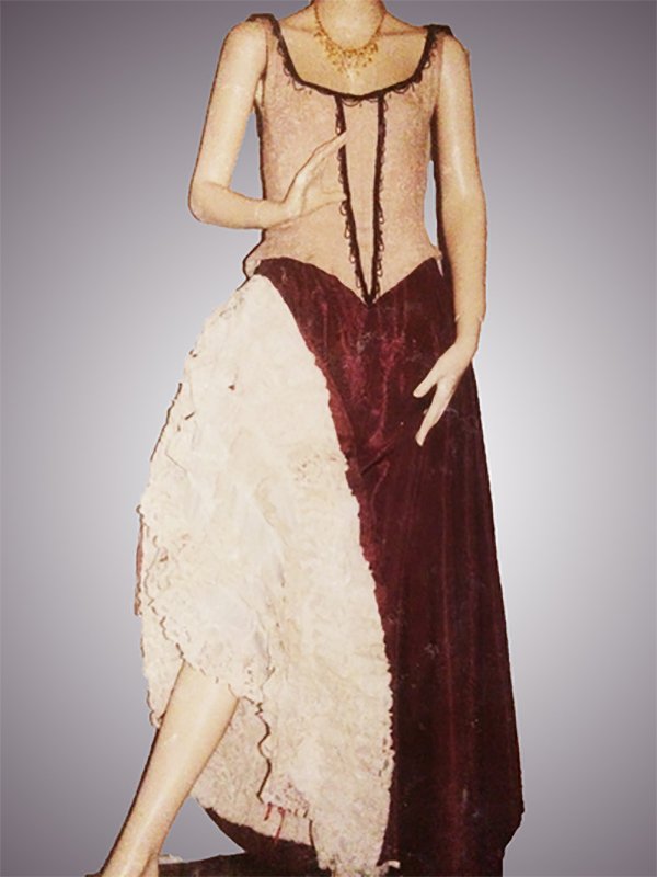 Location robe Cancan parme