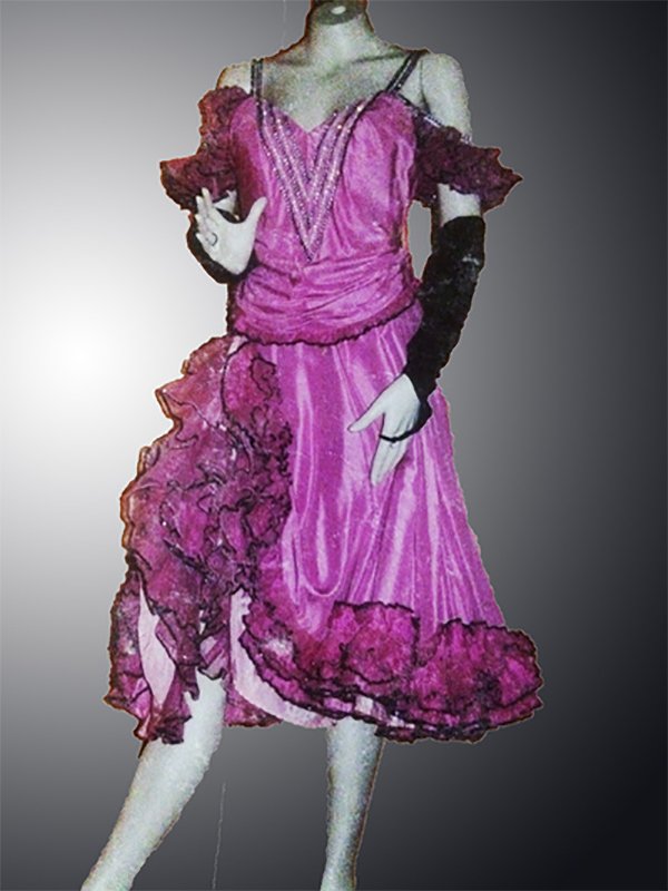 Location robe Cancan rose