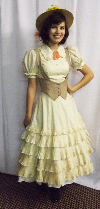 Location robe 1900 ivoire