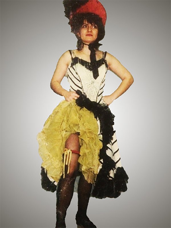 Location robe cancan jaune