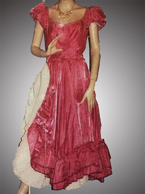 Robe Cancan framboise