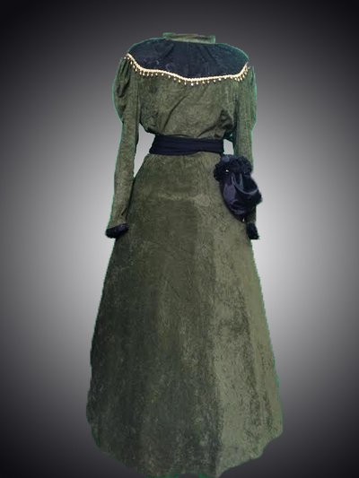 Location robe belle poque bronze