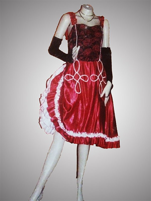 Location robe Cancan rouge