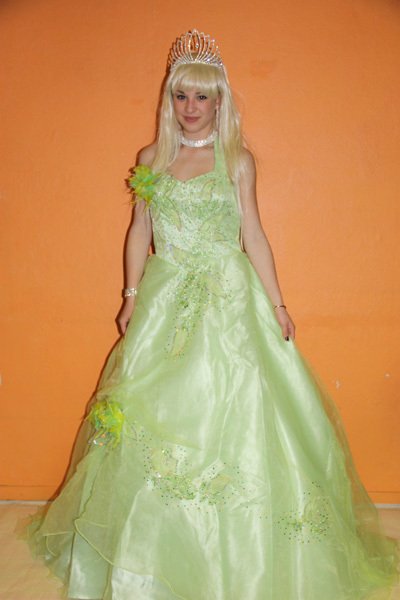 Location robe du soir vert anis