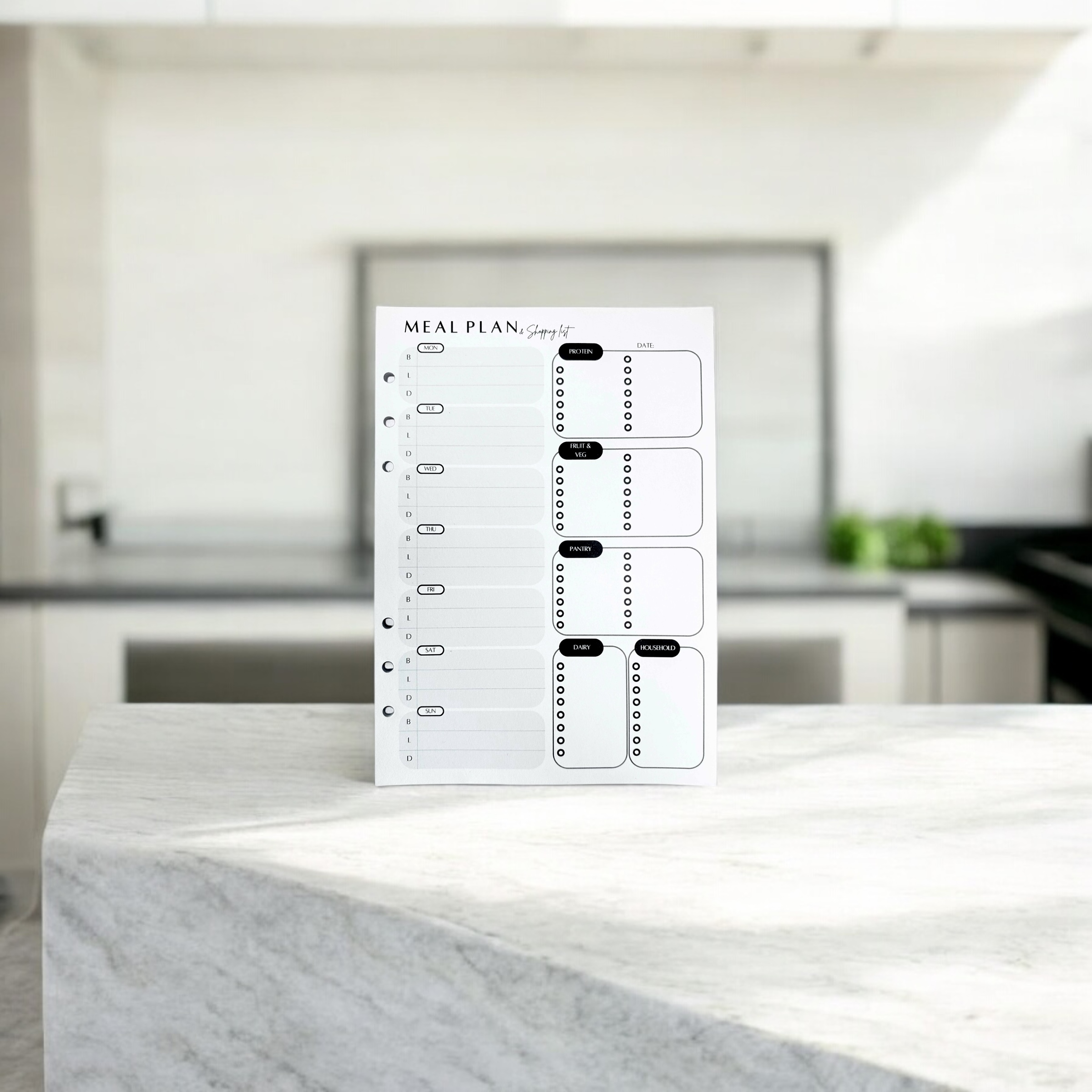 Meal Plan & Shopping List 