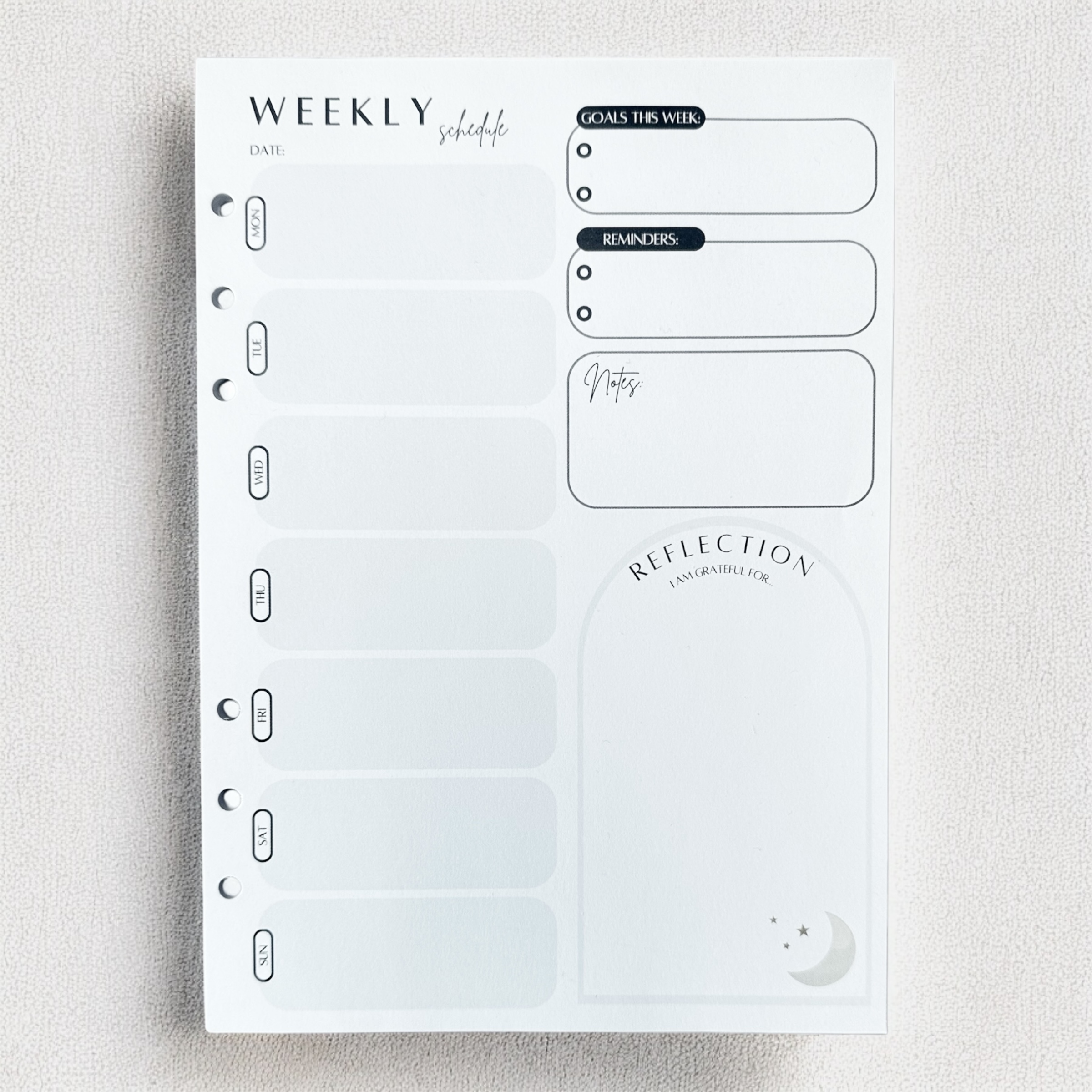Weekly Schedule