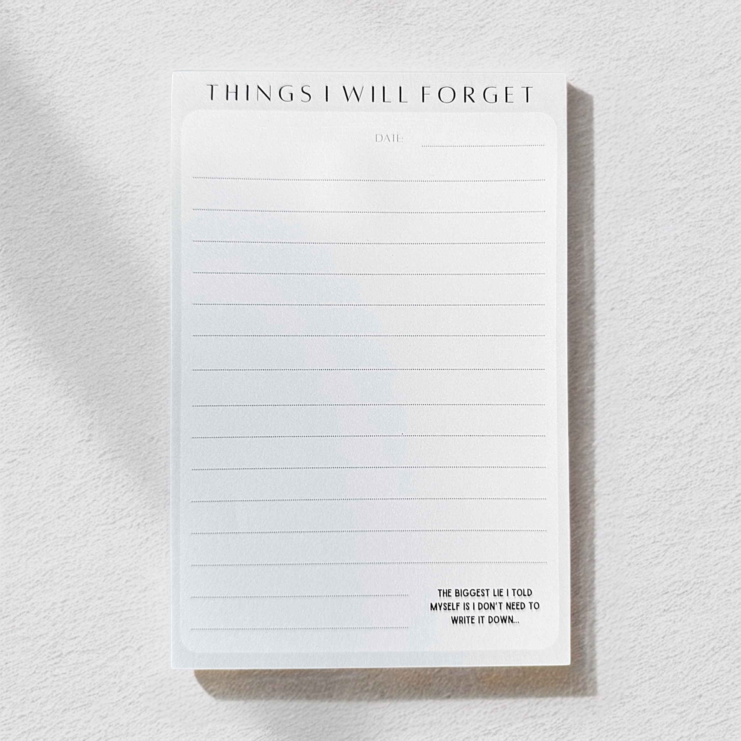 Things I Will Forget