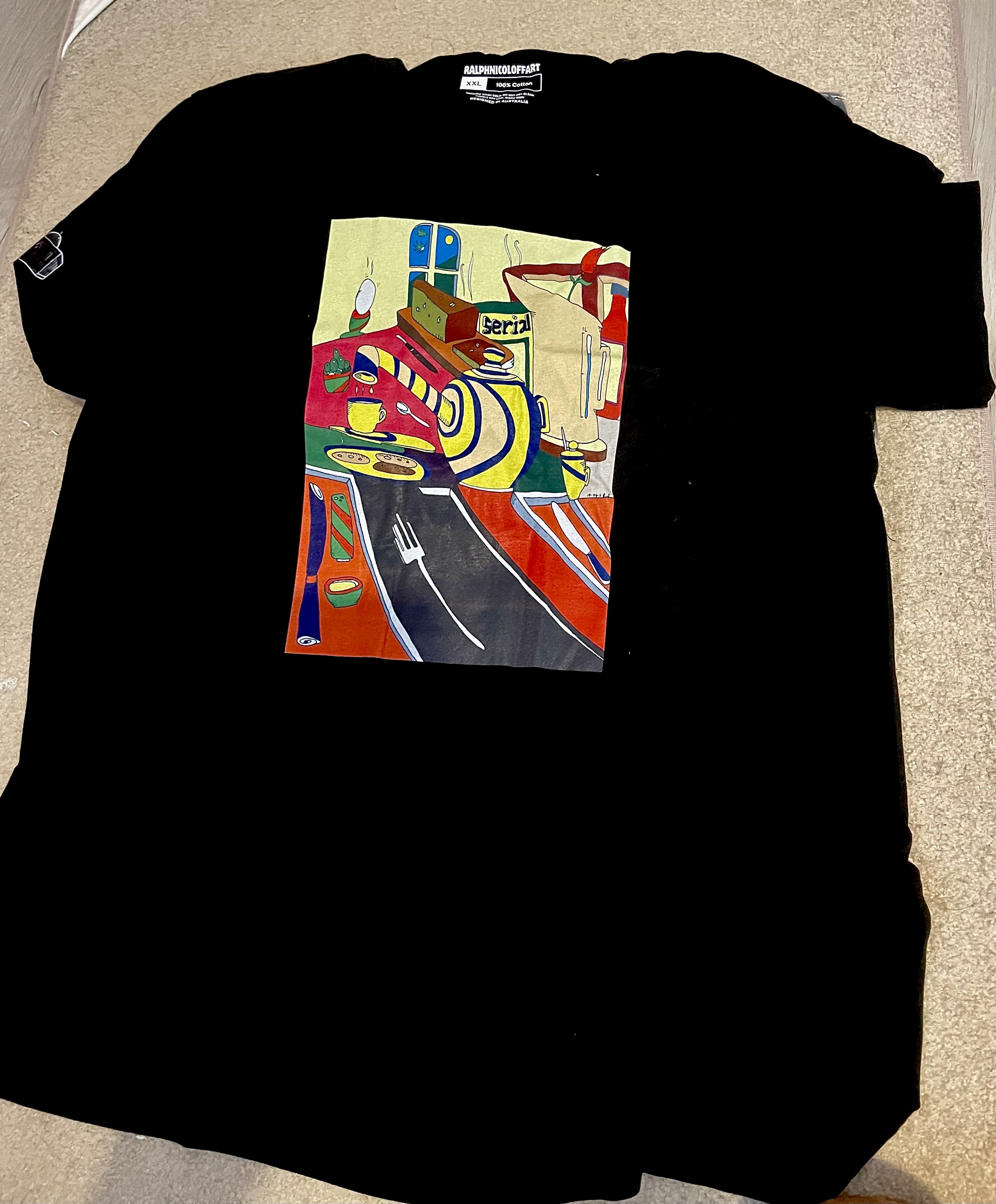 Artistic Black T-Shirt SERIAL
