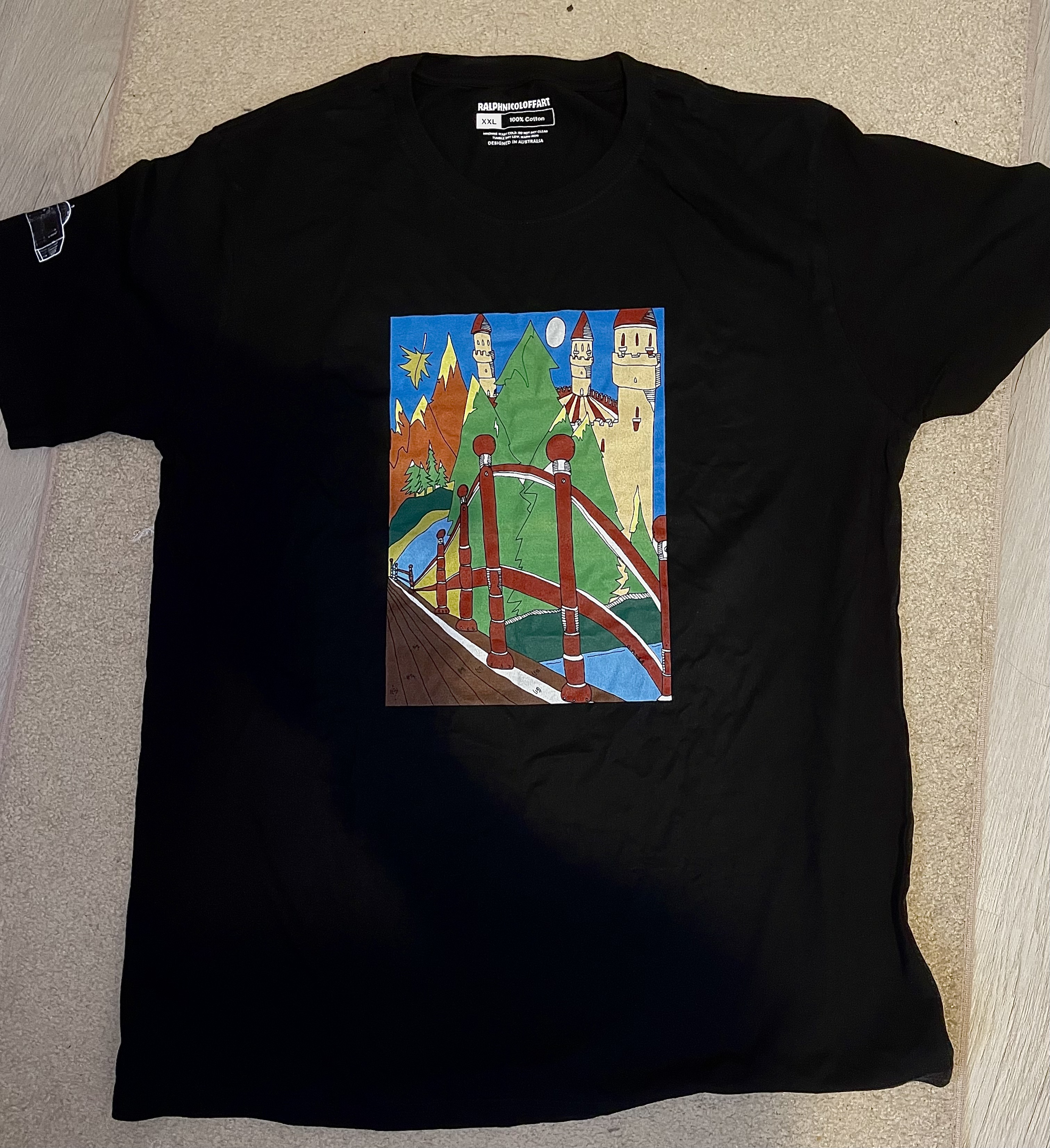 Black Graphic T-Shirt “EVERGREEN”