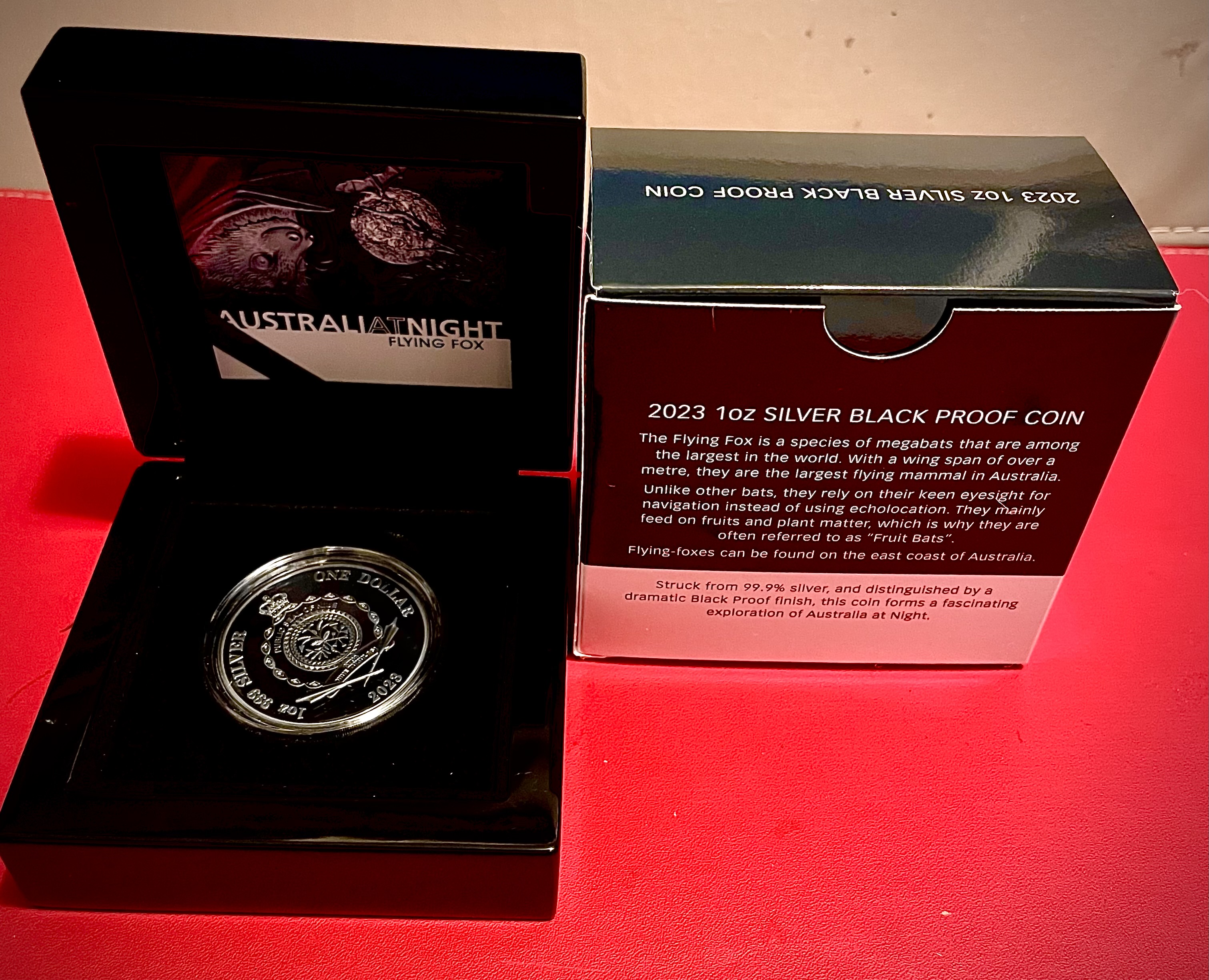 Australian 1930 Penny One Ounce Silver Proof Coin.