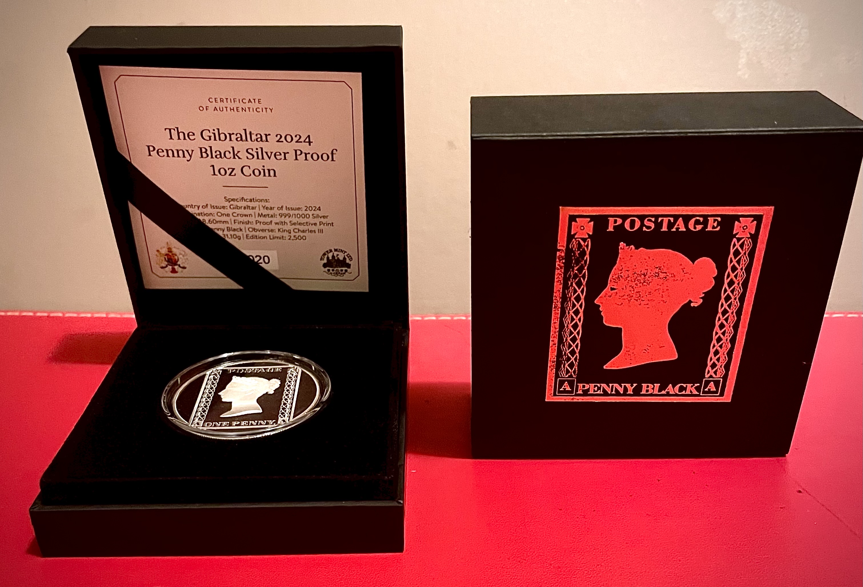 Gibraltar 2024 Penny Black Silver Proof 1oz Coin