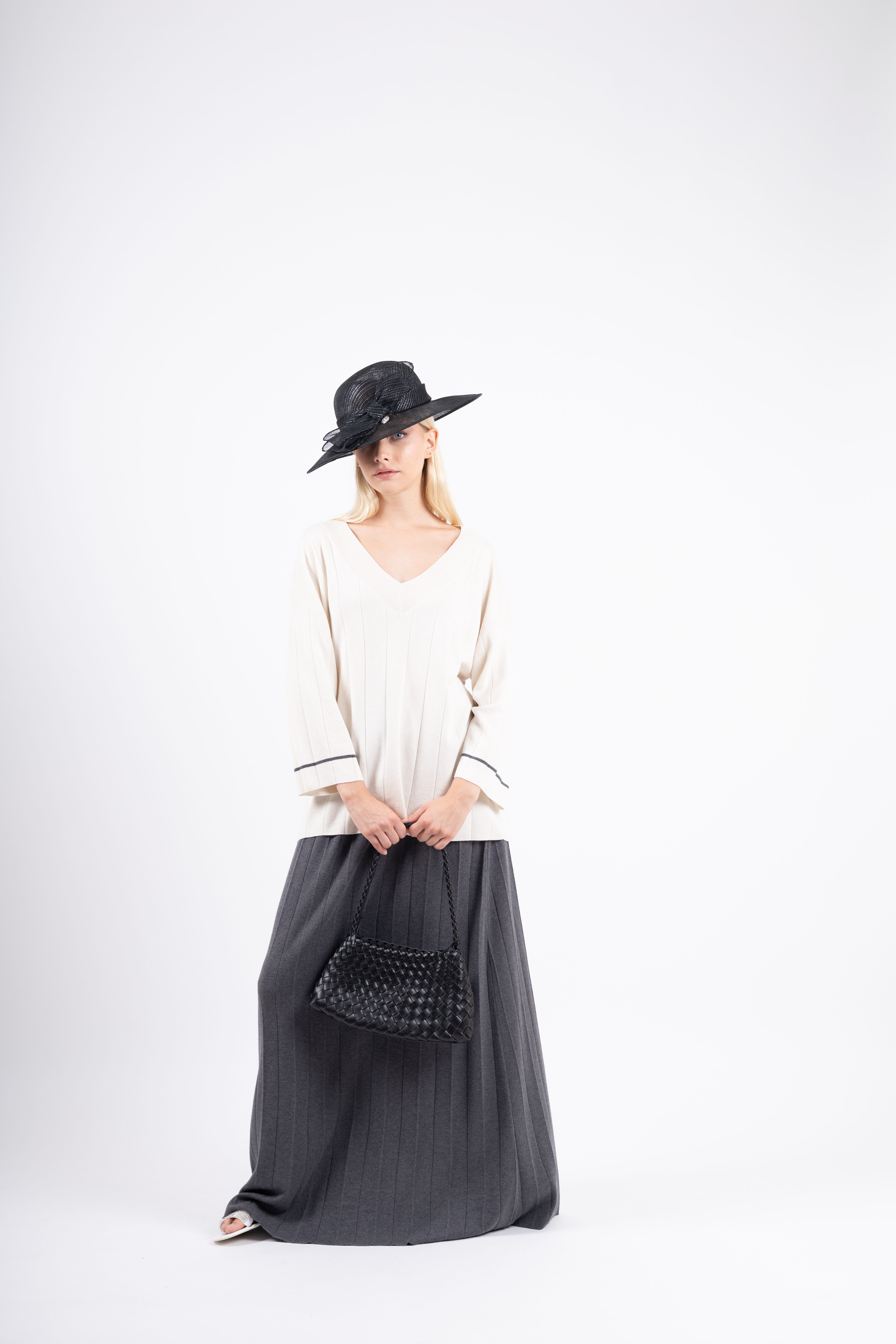 Maglia del completo in seta e cashmere