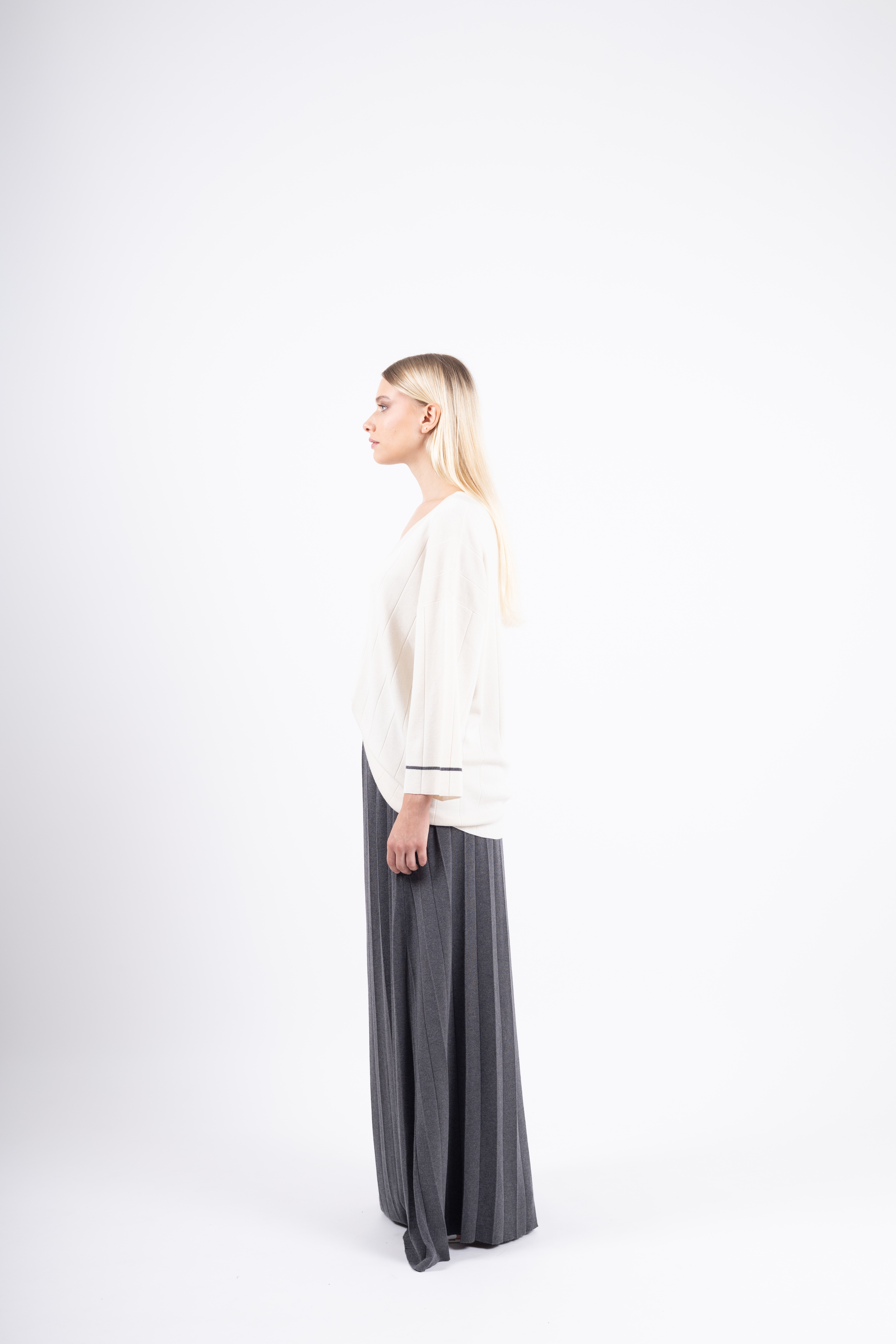 Maglia del completo in seta e cashmere