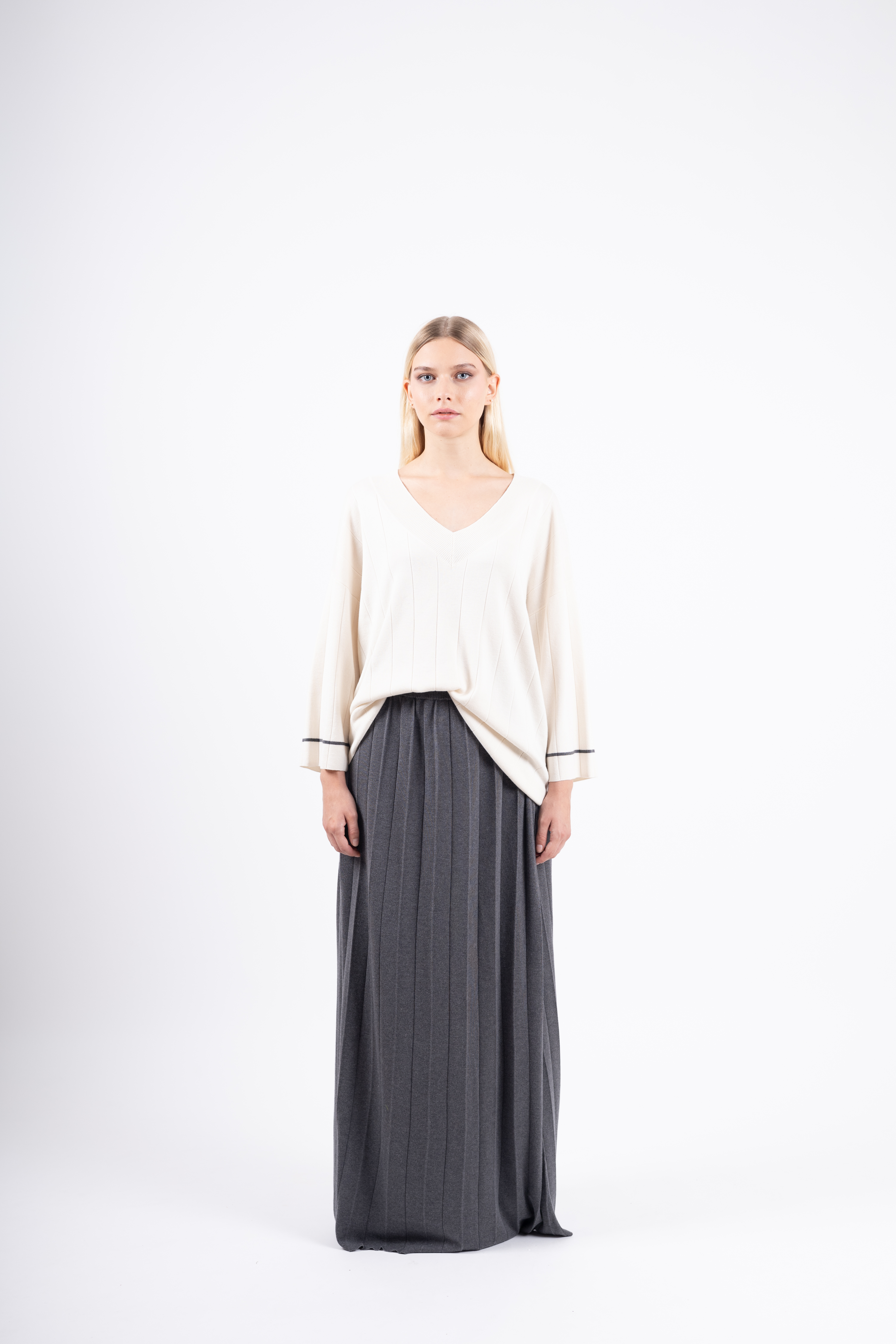 Maglia del completo in seta e cashmere