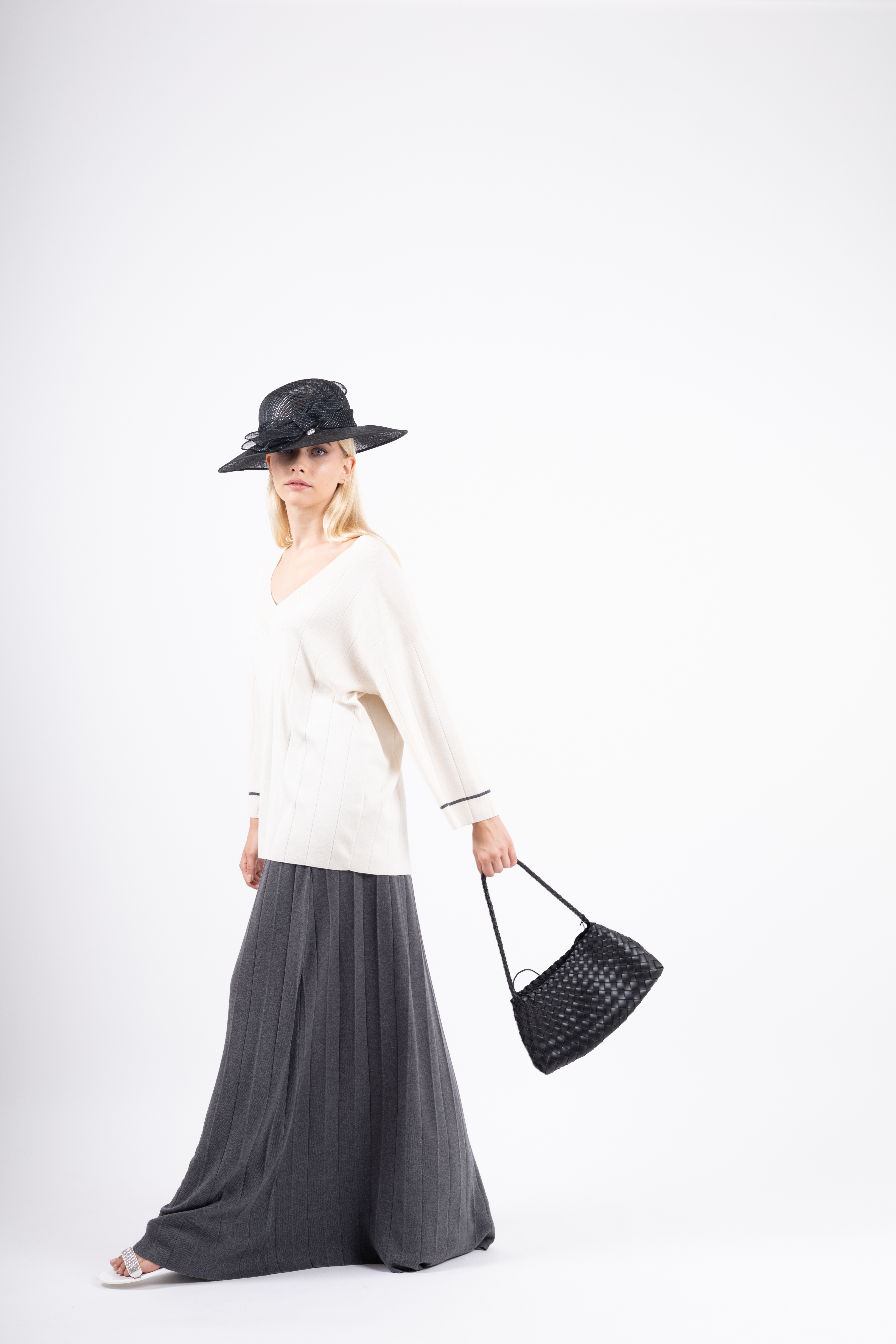 Maglia del completo in seta e cashmere