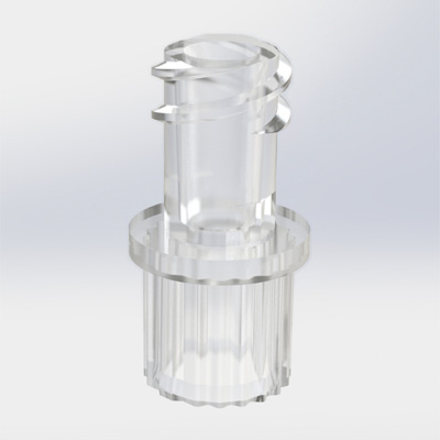 Female Luer Lock for tube O.D. 6.8 mm