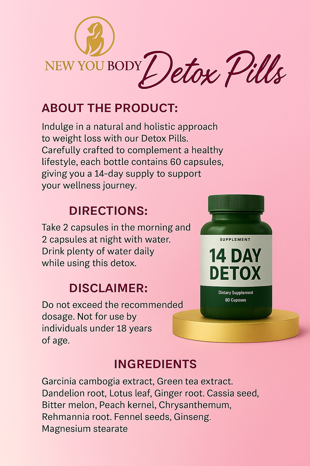 14 Day Detox Pills