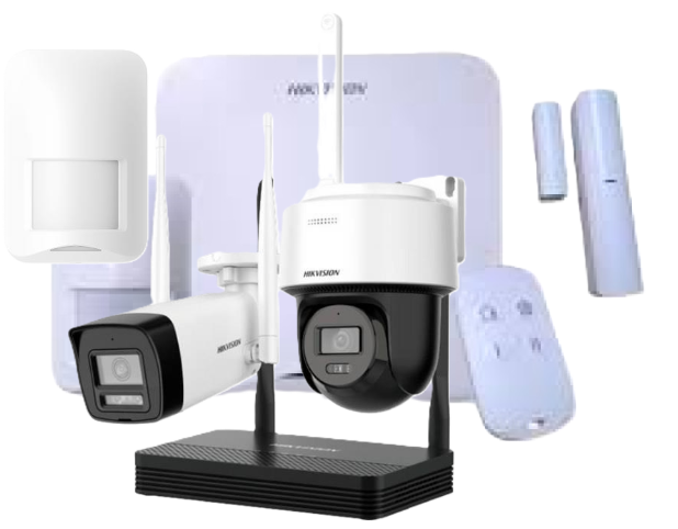 Kit Inalambrico Serie Ax Home + 1PIR + kIT 2 CÁMARAS RF