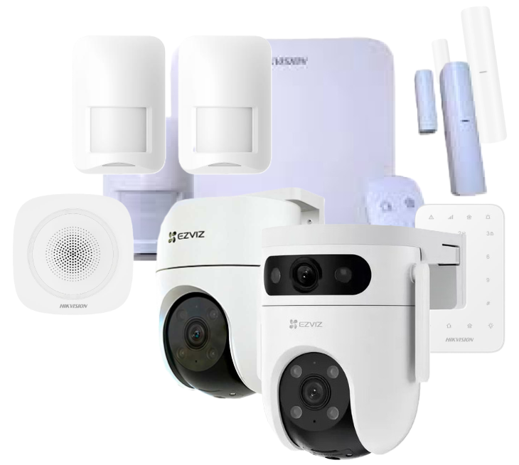 KIT COMPLETO ALARMA AXHOME + 2 Cámaras