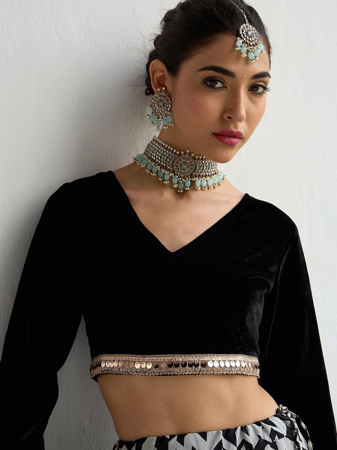 Embellished Sequinned Ready to Wear Lehenga & Blouse