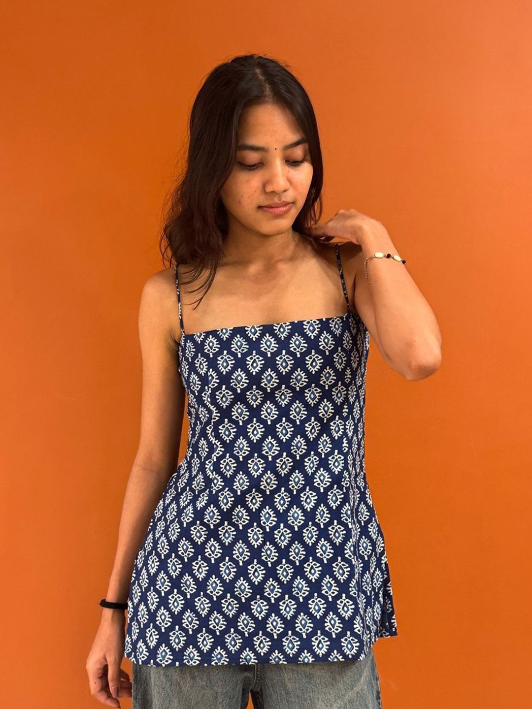 Printed Cotton Short Kurti