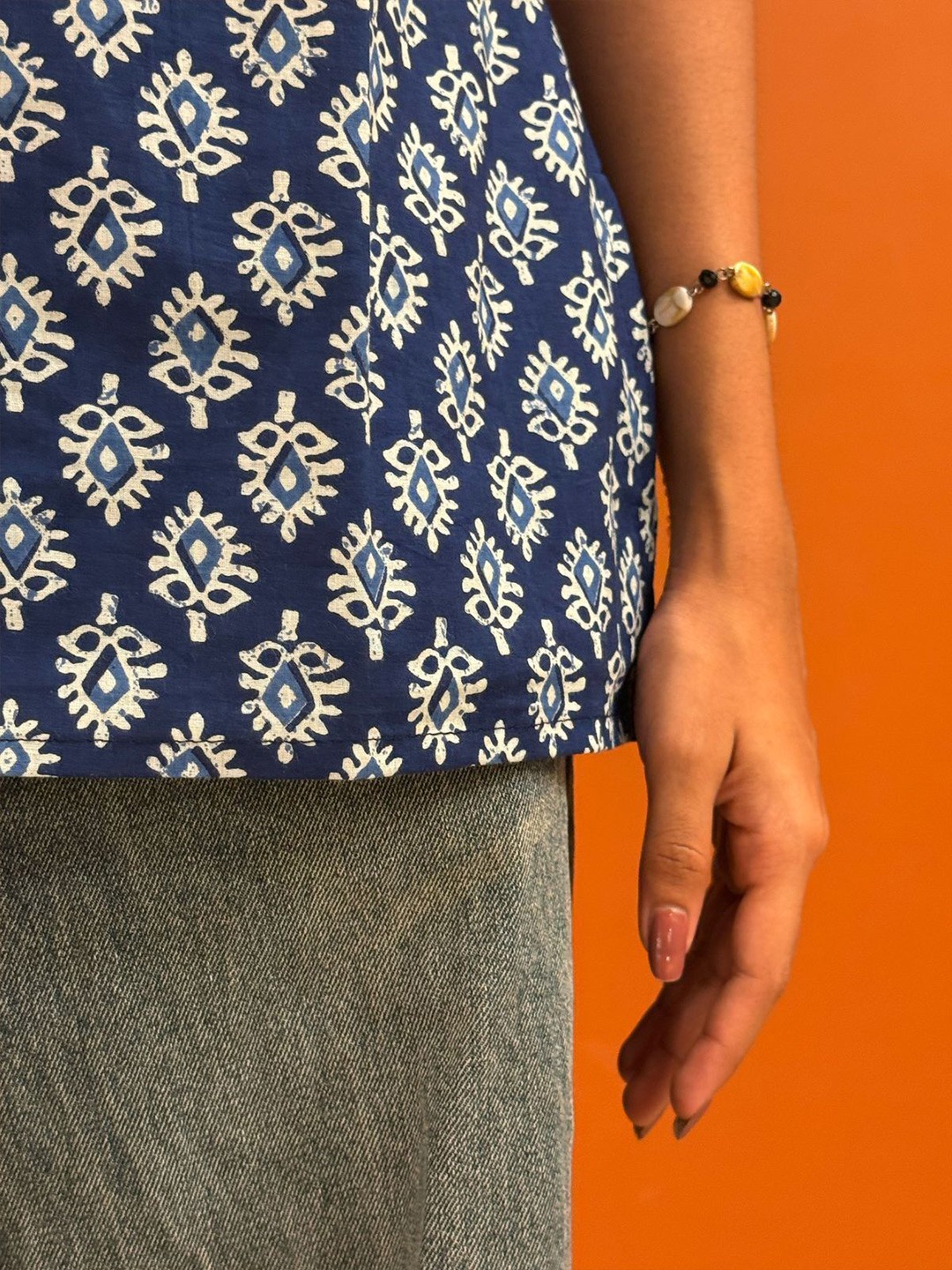 Printed Cotton Short Kurti