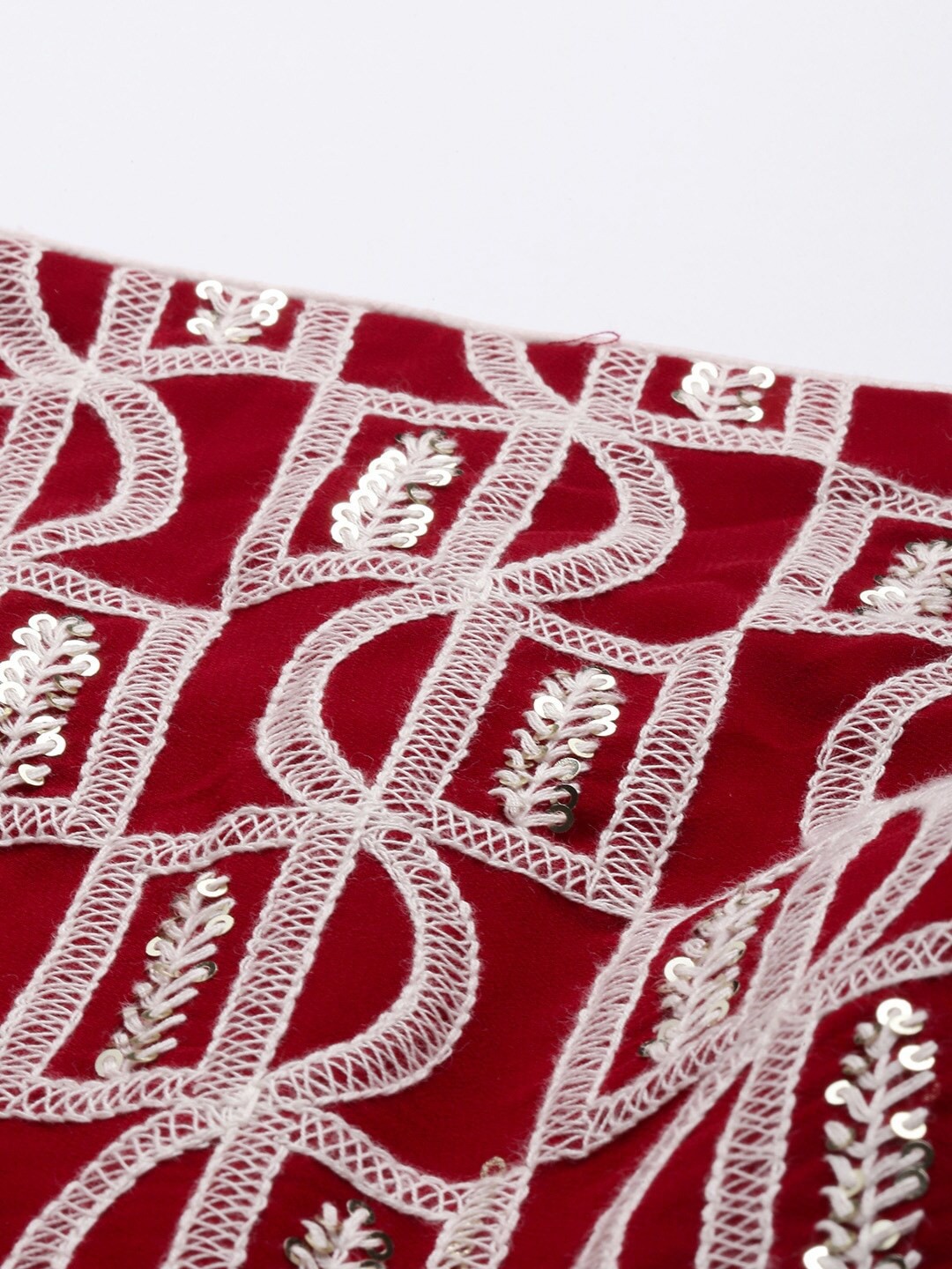 Embroidered Kalamkari Semi-Stitched Lehenga & Unstitched Blouse With Dupatta