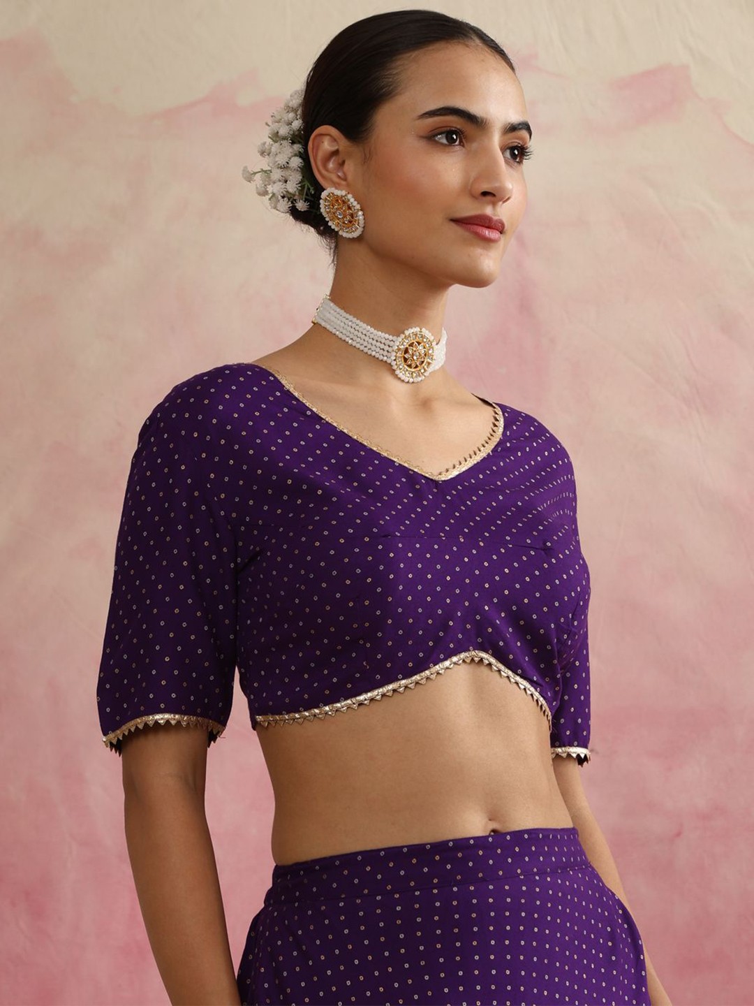 Printed Ready To Wear Lehenga & Blouse With Dupatta
