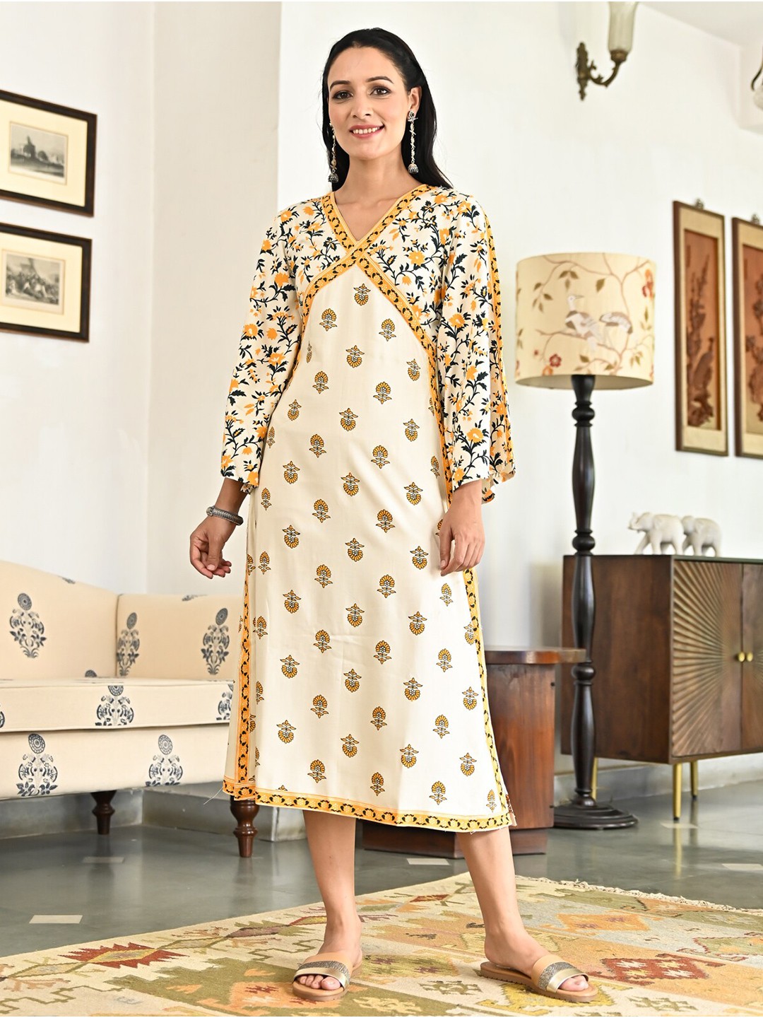A-Line Midi Dress