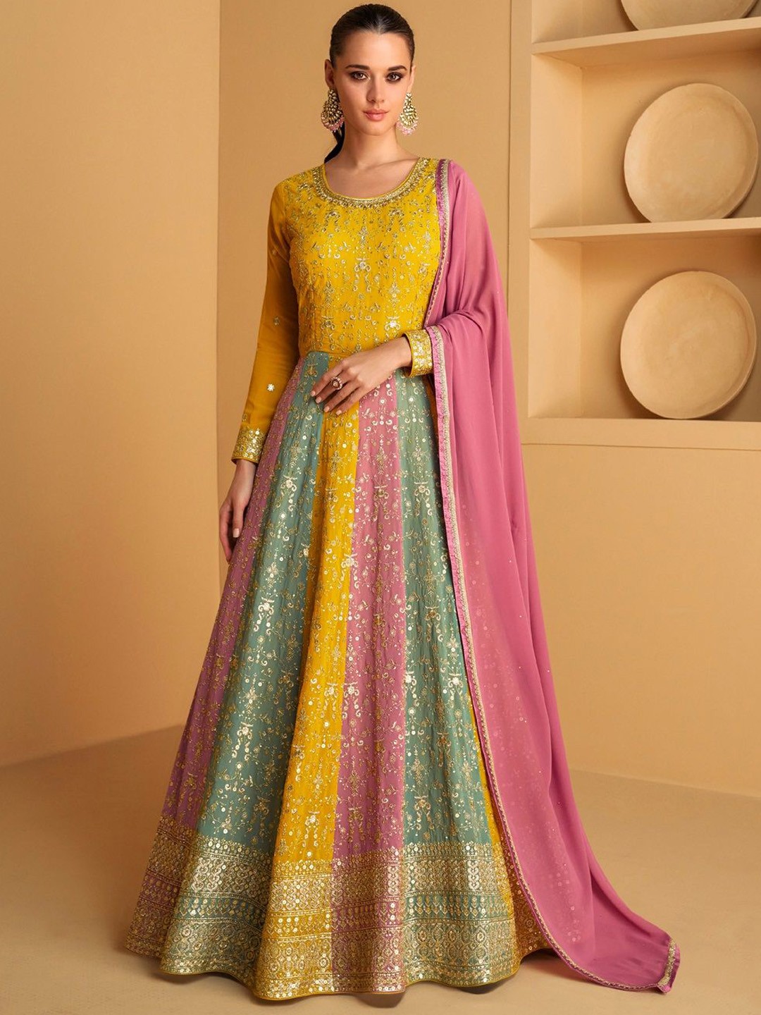 Embroidered Gown