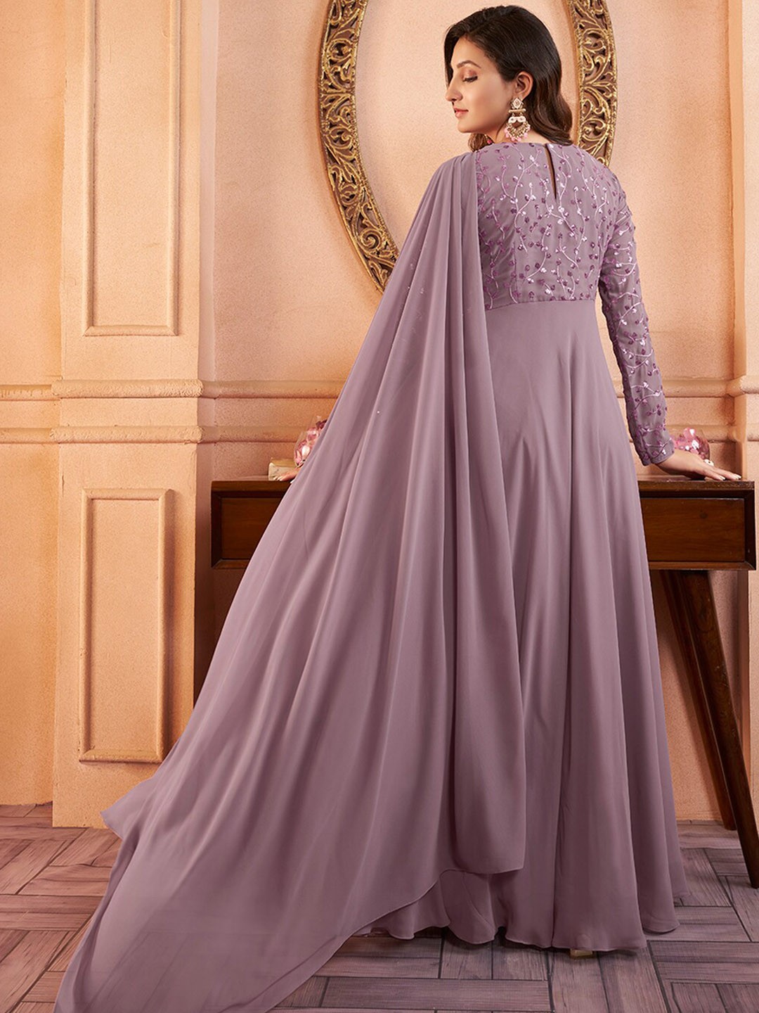 Sequined Embellished Gown