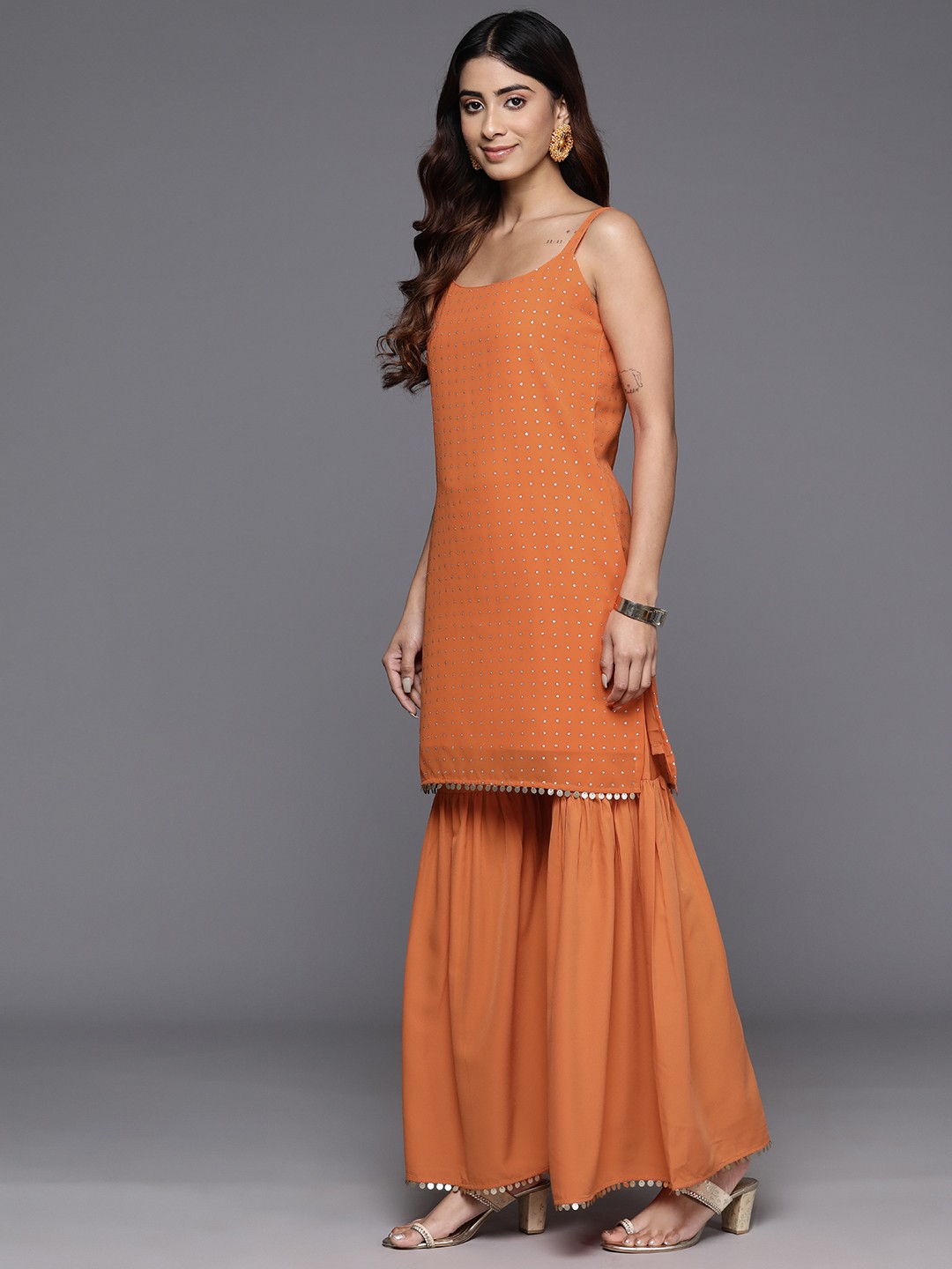 Printed Gotta Patti Sharara Set With Dupatta