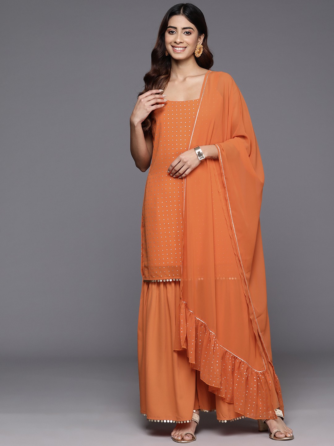 Printed Gotta Patti Sharara Set With Dupatta