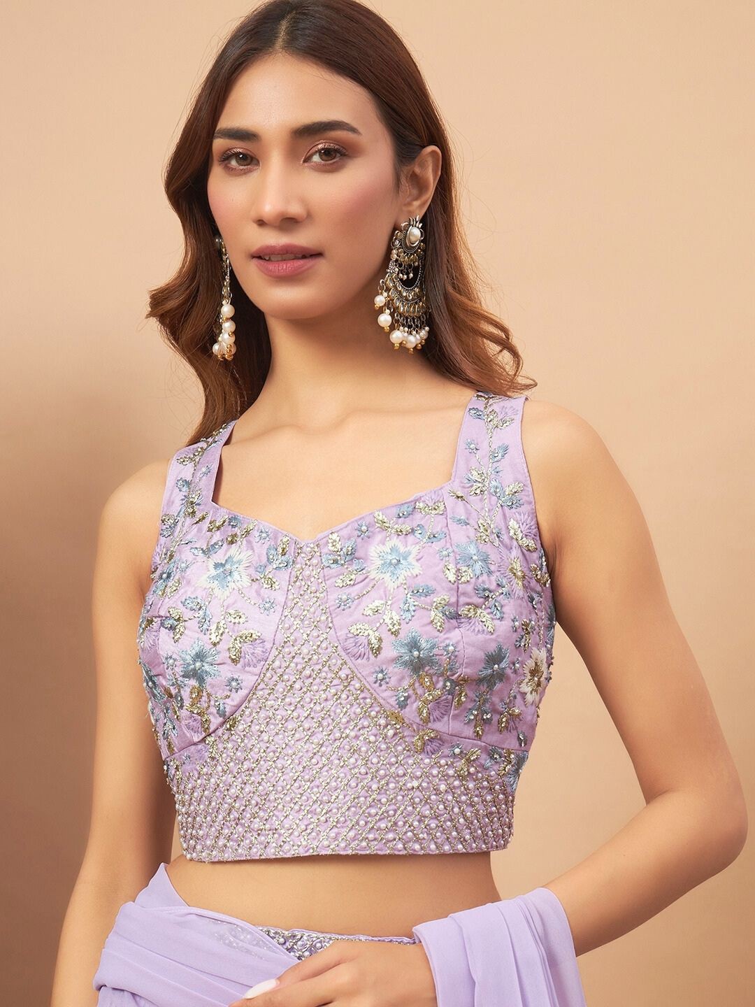 Embellished Lehenga Choli With Dupatta & Jacket