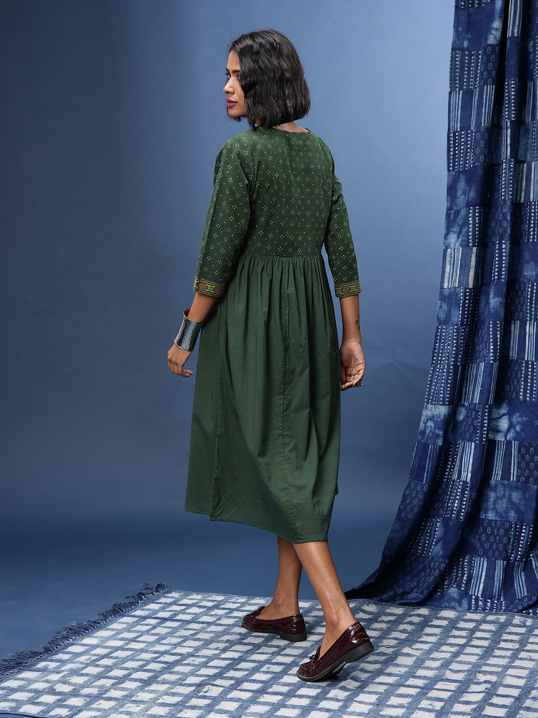 Ajrakh Empire Dress